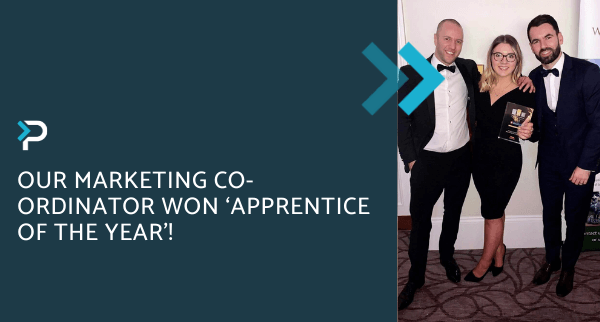 Our Marketing Co-Ordinator won ‘Apprentice of the Year’! - Blog Header