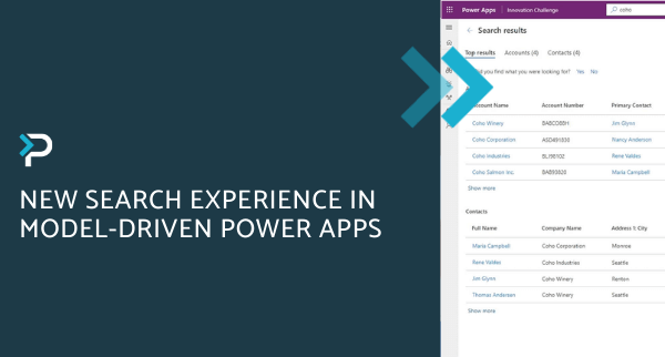 New search experience in model-driven Power Apps - Blog Header