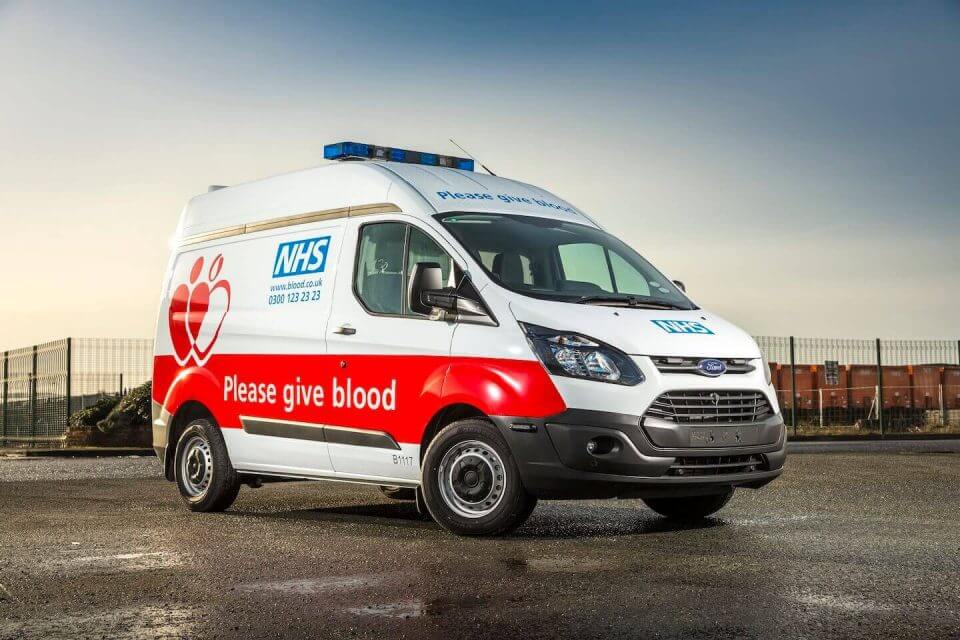 NHS Blood and Transplant Van
