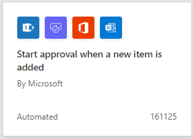 start approval when a new item is added