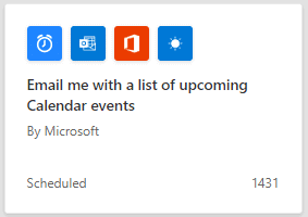 email me with a list of upcoming calendar events