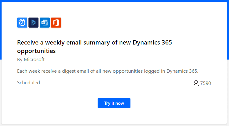 automate weekly email that displays new opportunites
