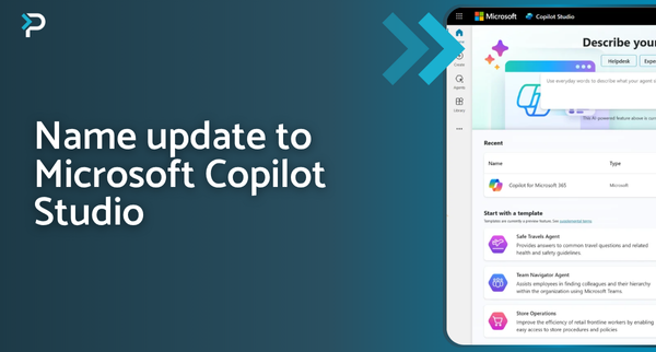 Name update to Copilot Studio