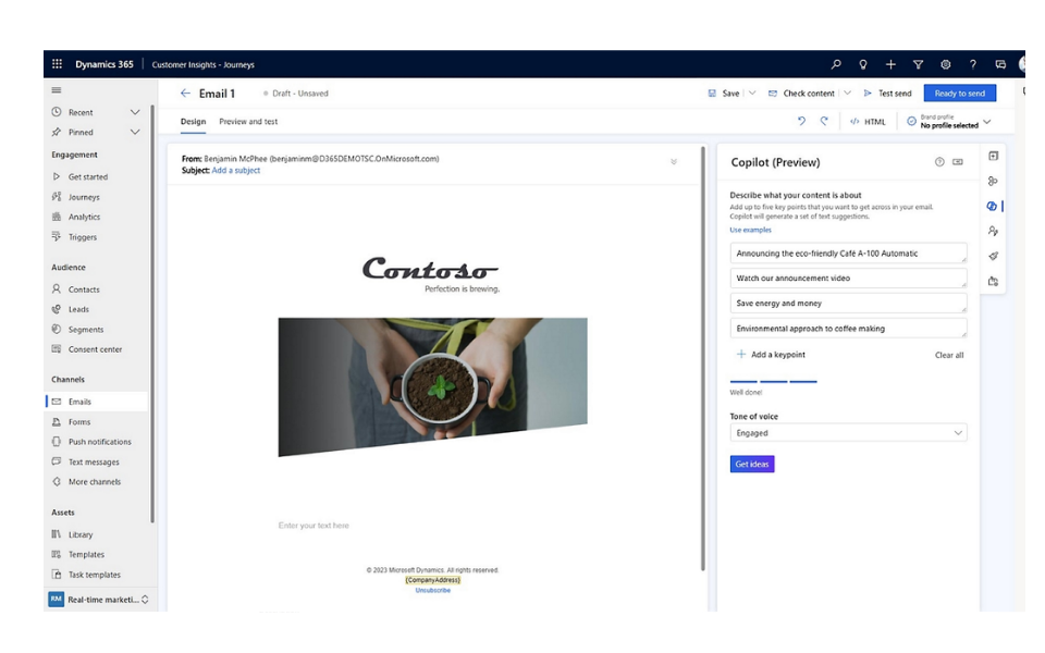 Customer Insight - Journeys - Email Builder