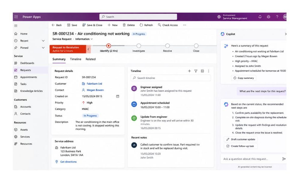 Power Apps - Copilot on record