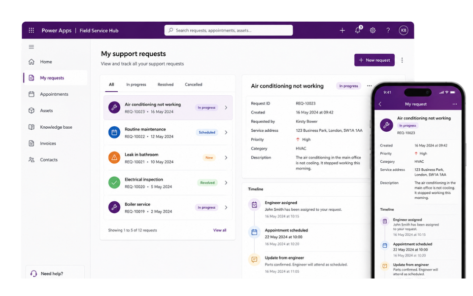 Power Apps - Customer facing application